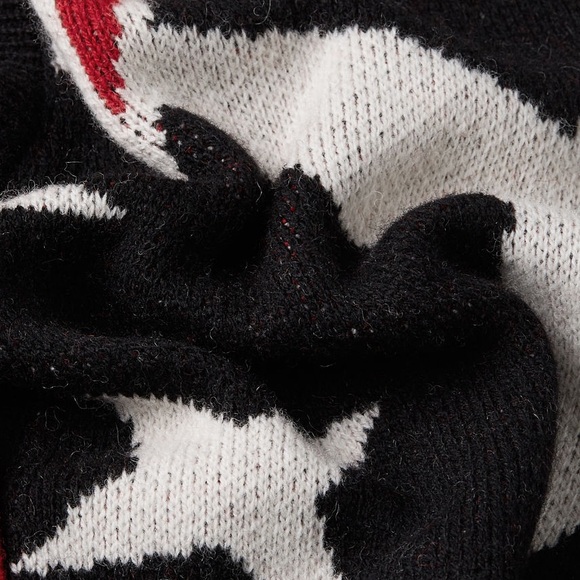 G-STAR RAW Wool Blend Loose Knitted Cardigan Sweater W/Stars Women’s Size XL NWT - Picture 8 of 15